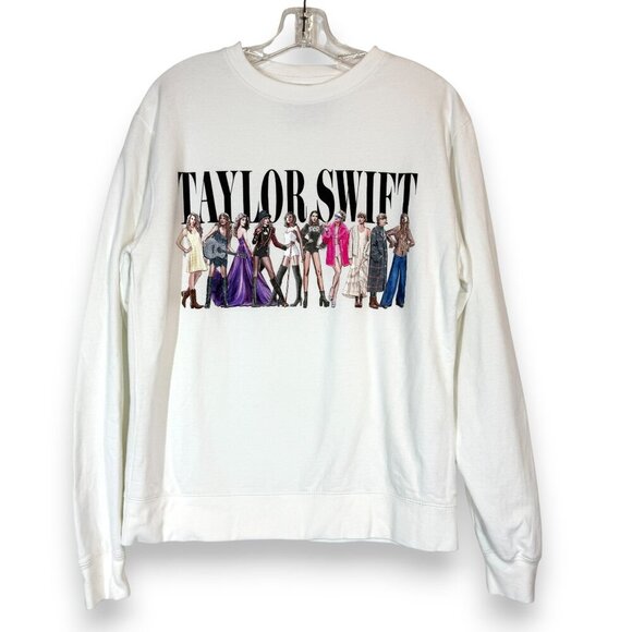 Taylor Swift Eras Tour Sweatshirt White Small - Picture 1 of 7